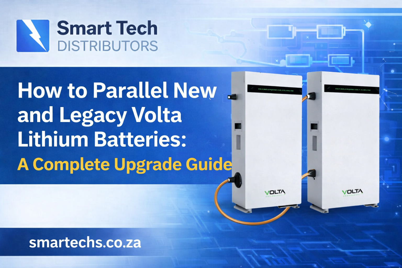 Volta lithium battery parallel solution by smartechs.co.za