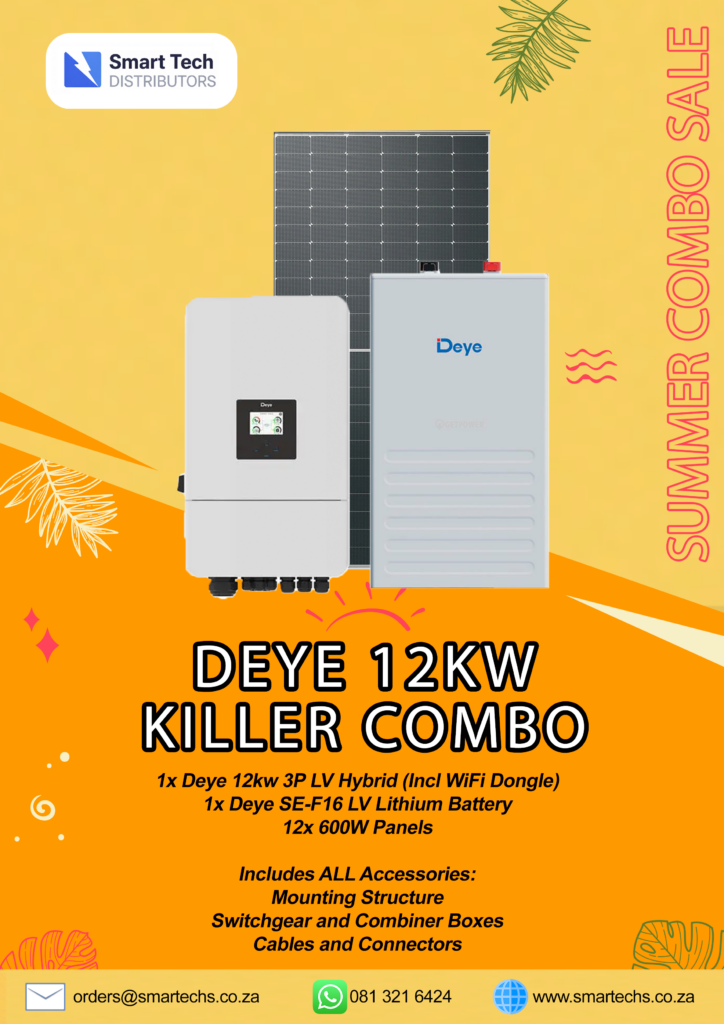 deye 12kw killer combo with deye 16kwh battery