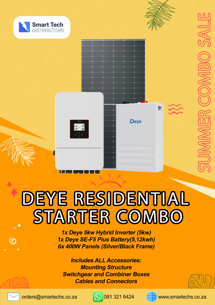 deye 5kw residential starter combo with deye se-f5 plus battery