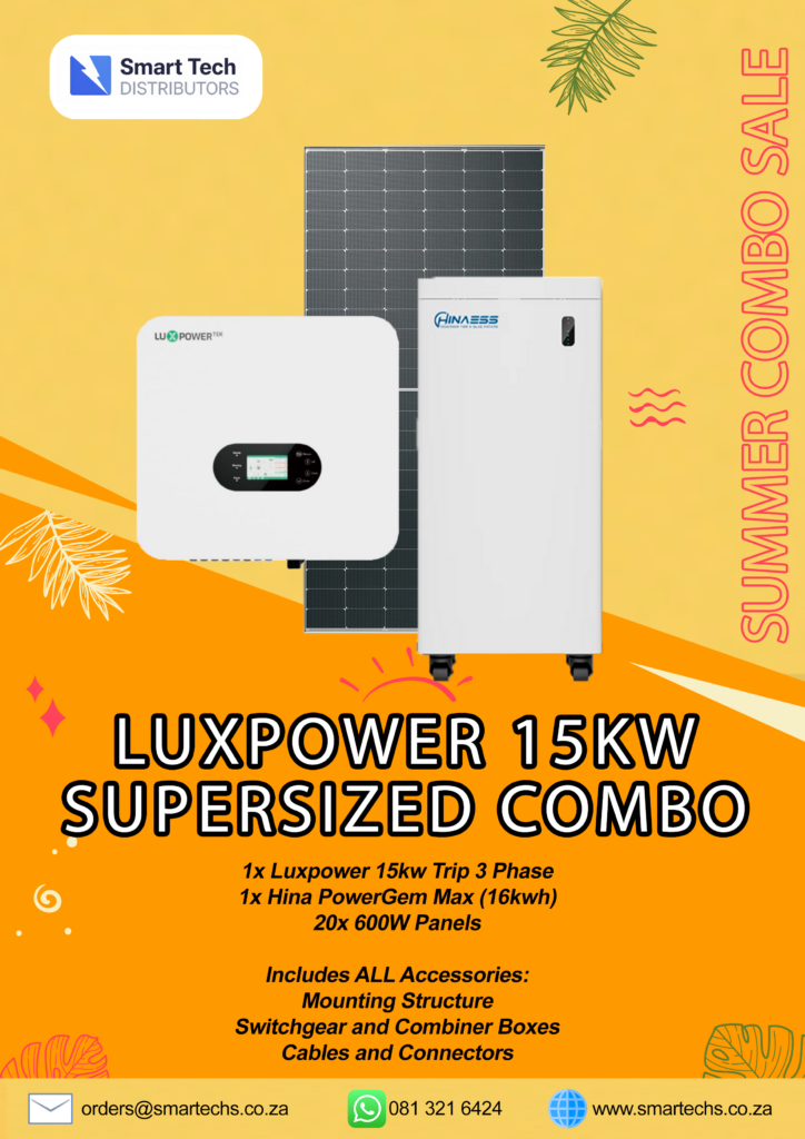 luxpower 15kw supersized combo with luxpower trip15kwh and hina powergem max 16kwh