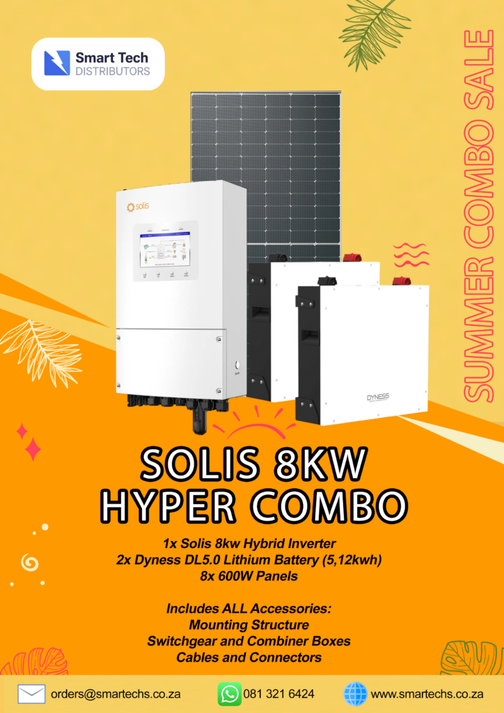 solis 8kw hybrid combo with double dyness dl5.0 batteries
