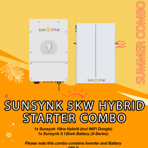 sunsynk 5kw hybrid starter combo