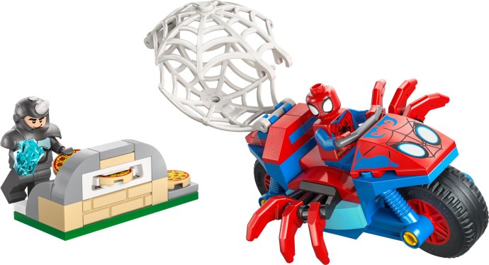 Spidey On His Motorcycle vs Rhino