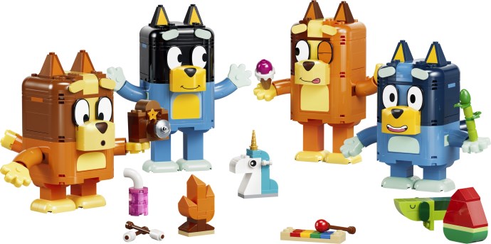 Brick-Built Bluey Family