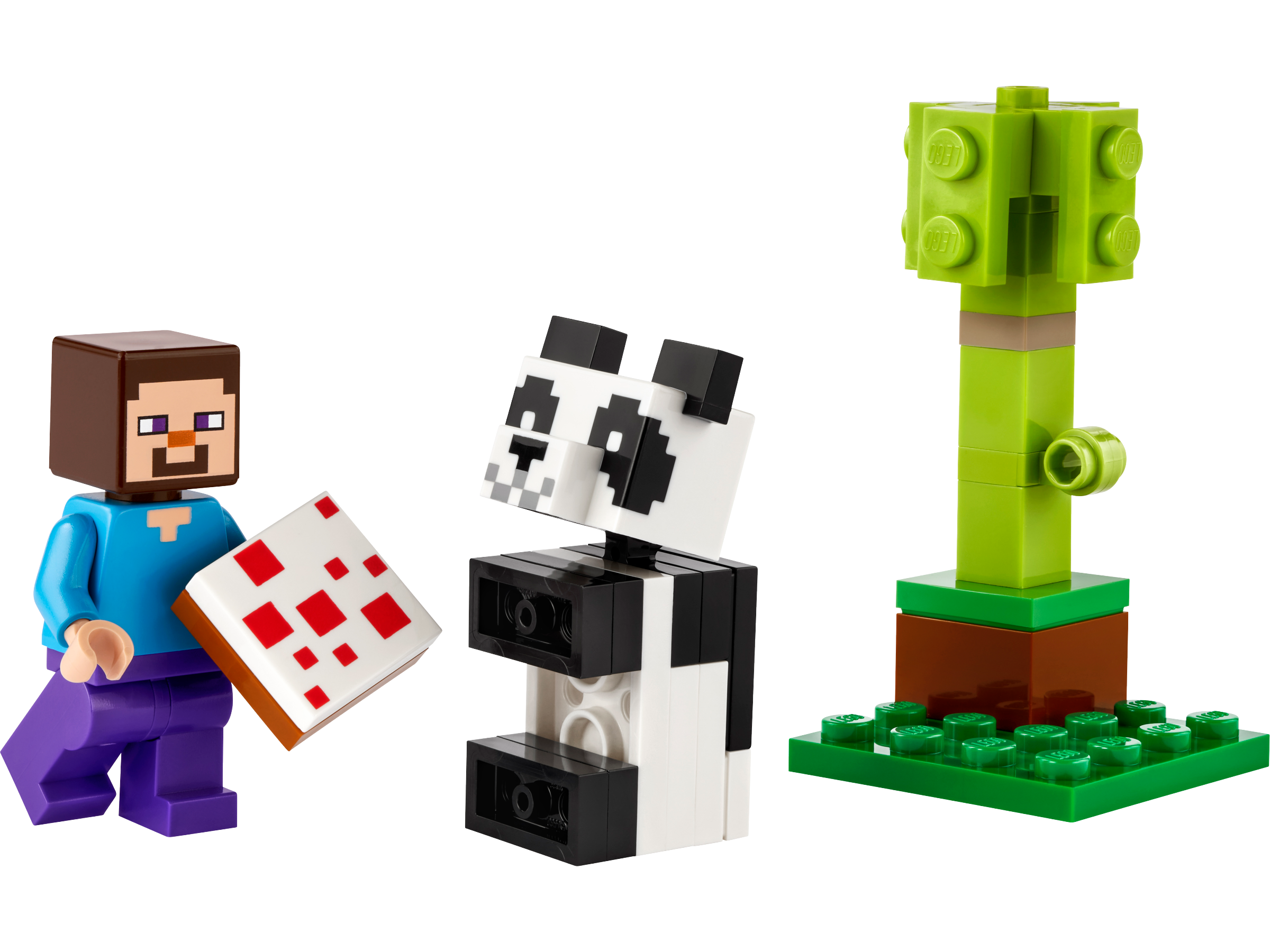LEGO Recruitment Bags Steve and Baby Panda (Sold in Case Packs) (Set #30672)