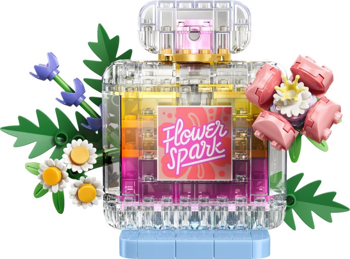 Floral Decor Perfume Bottle