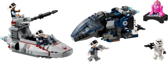 Imperial Dropship vs Rebel Scout Speeder