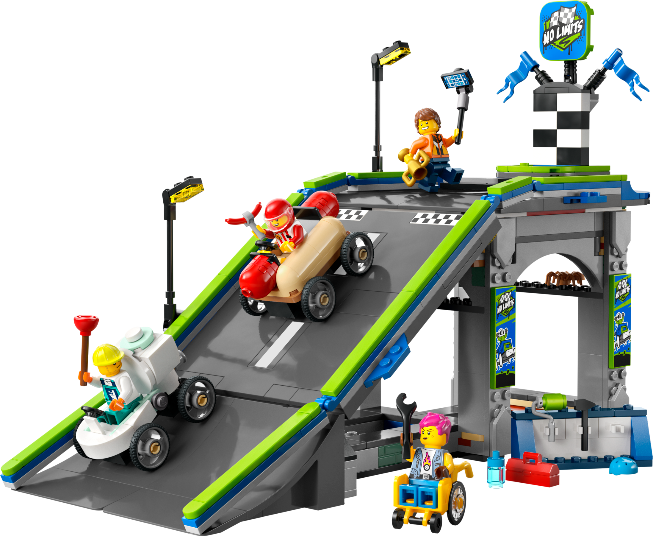 LEGO City Great Vehicles NO Limits: Race Car Ramp Track (Set #60460)