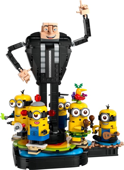 Brick-Built Gru & Minions