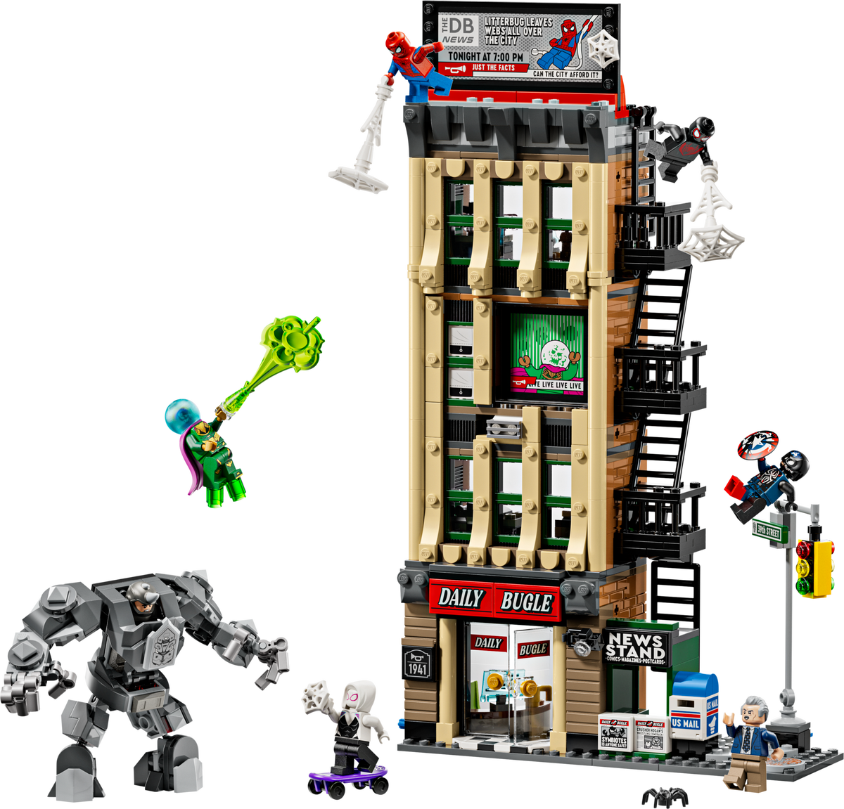 LEGO Super Heroes MARVEL Spider-Man Vs. Mysterio: The Daily Bugle (Set #76342)