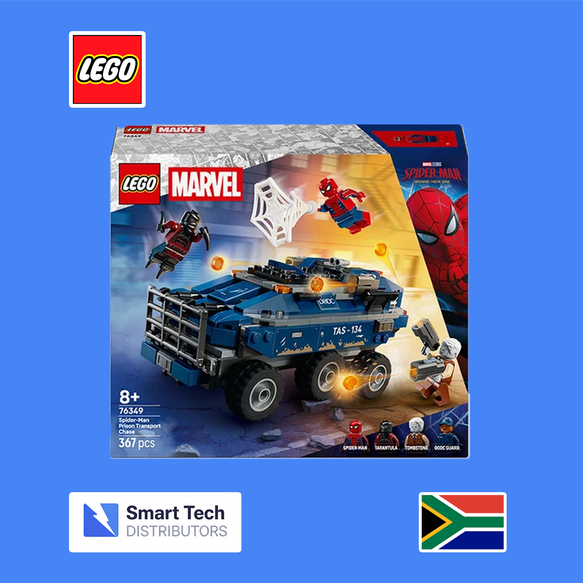 lego super heroes marvel spiderman prison transport chase